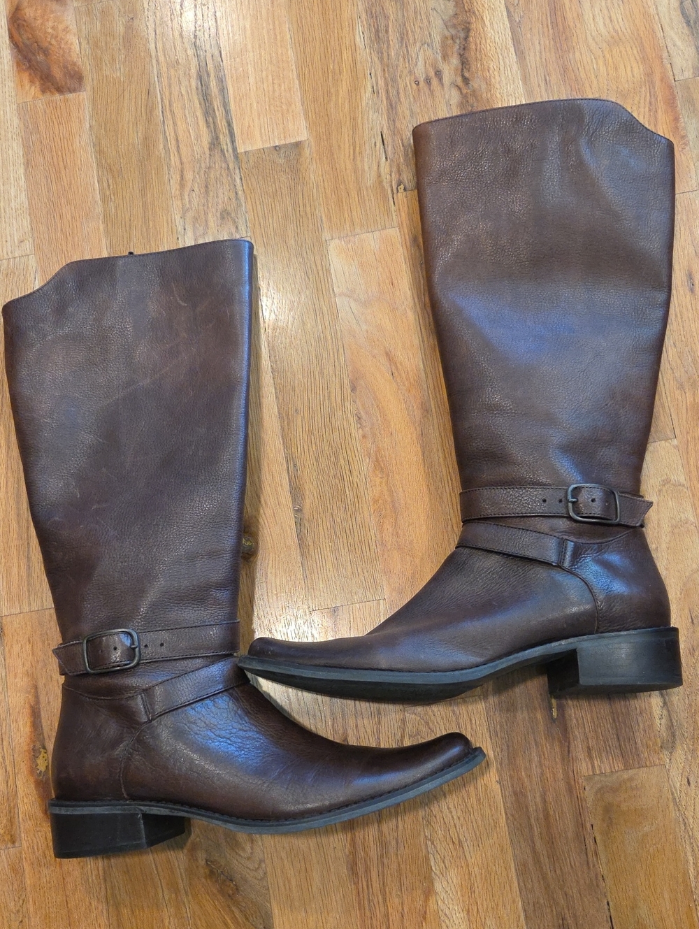 Matisse Brown Leather Knee High Riding Classic Brown Leather Boots Size 9.5